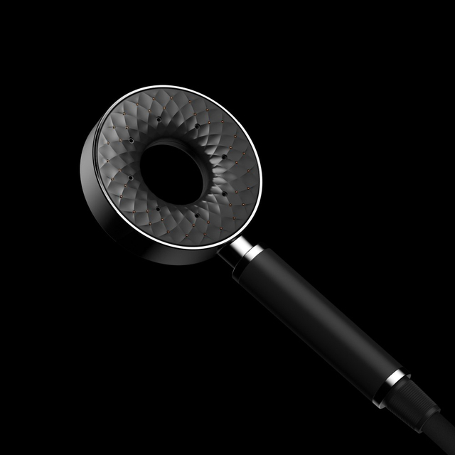 rain shower head water flow from thermostatic shower panel system