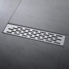Amazon hot sale 12 Inches Linear Shower Drain with Rectangular Linear mirror polished 304 Stainless Steel