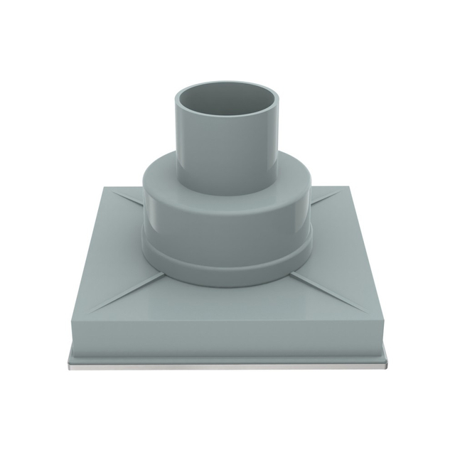Square shower drains ABS base with vertical outlet connection design