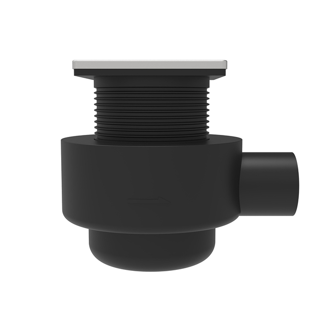 anti odor floor drain square with hdpe base and side horizontal outlet