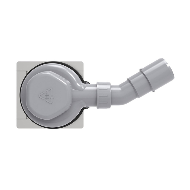 abs wet siphon drain body with horizontal pipe connection
