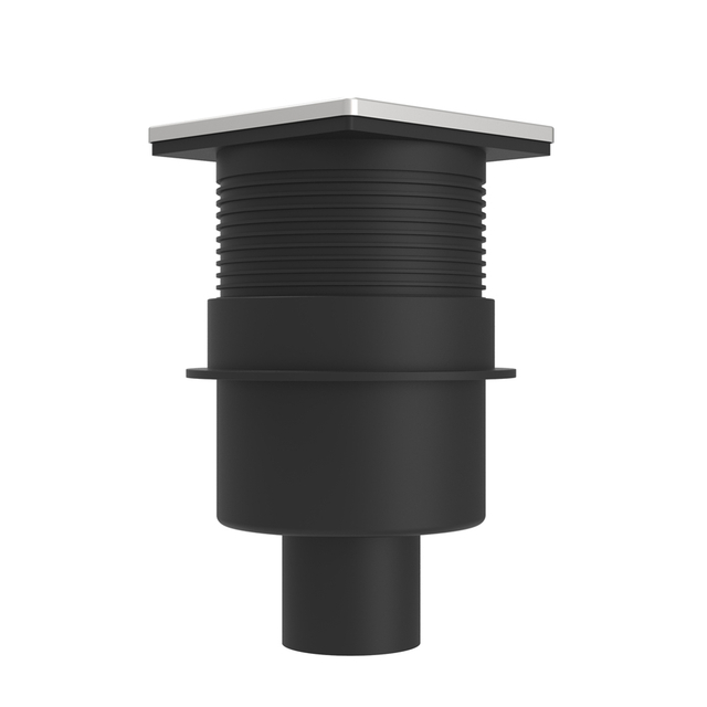HDPE drains with vertical outlet square floor system