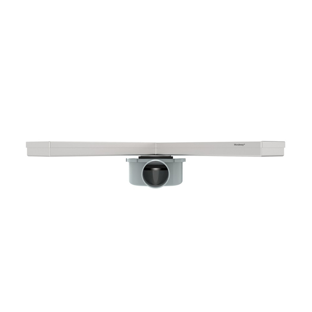 Right angle drain with l shaped shower drain vertical core
