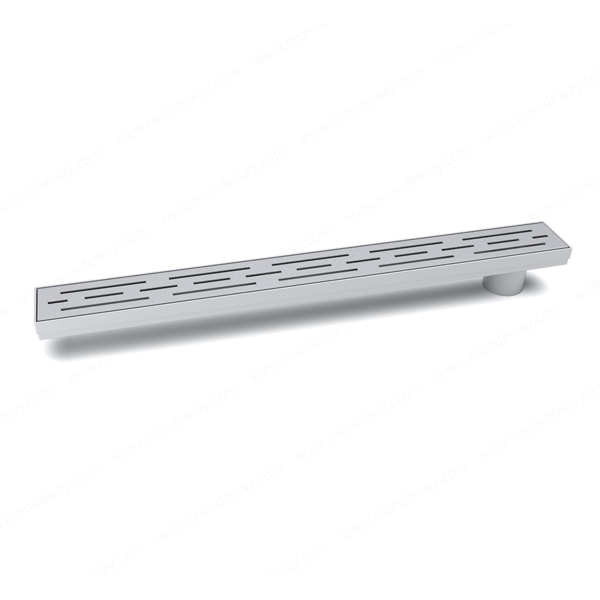 Side outlet shower drain ss channel drain with linear grate surface