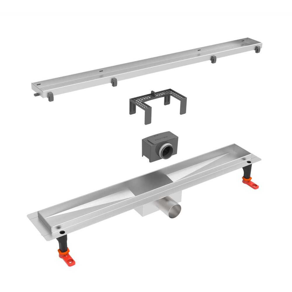Our Model A1X Linear shower drains offer drainage solutions for a wide range of situations. Compared to A1, it has added support feet, now totaling 4 feet, providing a more stable solution for unstable surfaces. The unique flange design is widely popular in the market because of the advantage of easy installation for tiles, after many years development, it has improved step by step and now becomes a star products with higher quality and better price. At meantime, the function of accessories have been upgraded with advantages of bigger flow rate, longtime anti-odor, not easy clog, adjustable installation height, easy installation, etc.
