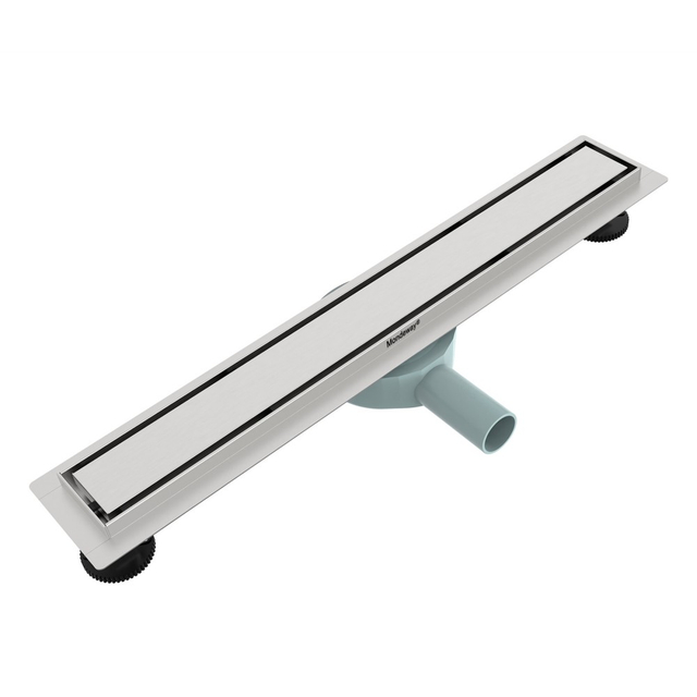 Floor drain stainless steel featuring a 360&deg; rotatable siphon for flexible plumbing
