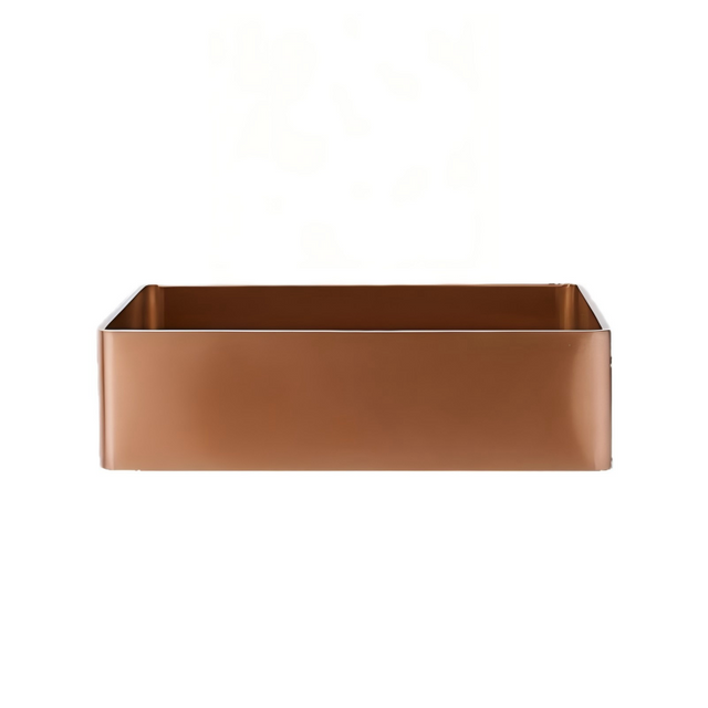 Square vessel sink stainless steel hand wash basin with straight side wall profile