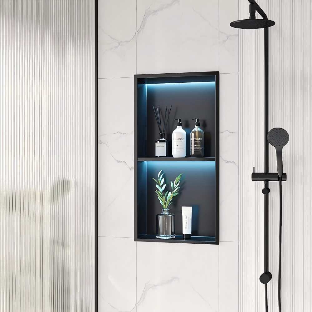 LED niche bathroom scene