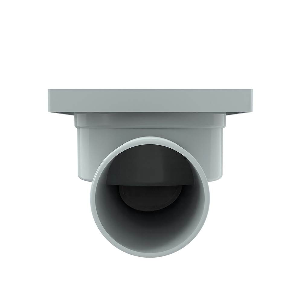 Shower drain adjustable feet front frame with stainless steel grate