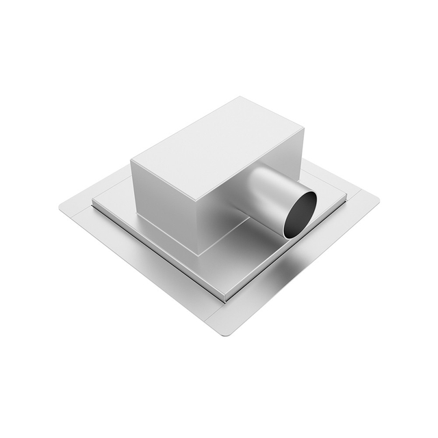 square drain horizontal outlet back connection for tile shower floor drain