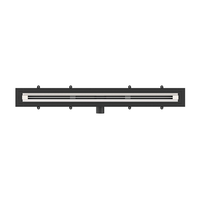 Slim slot drain made of stainless steel with 22.8mm narrow width for modern shower