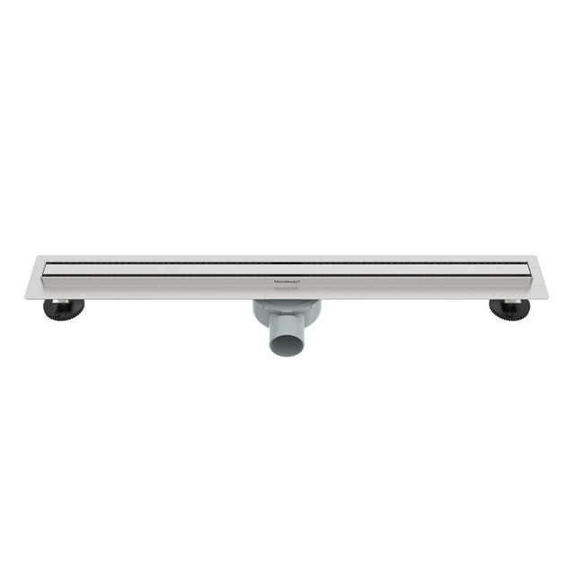 adjustable linear shower drain slim channel angled structure with leveling feet