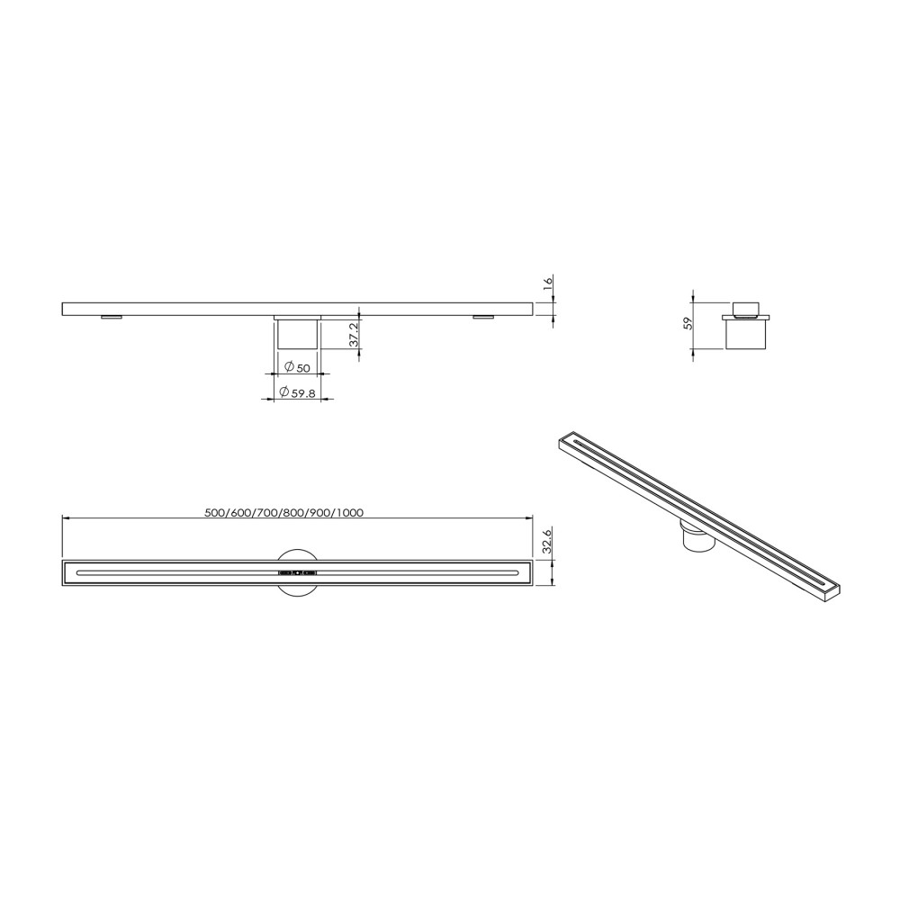 Self-closing dry siphon for 2 inch shower drain to prevent insects and odors