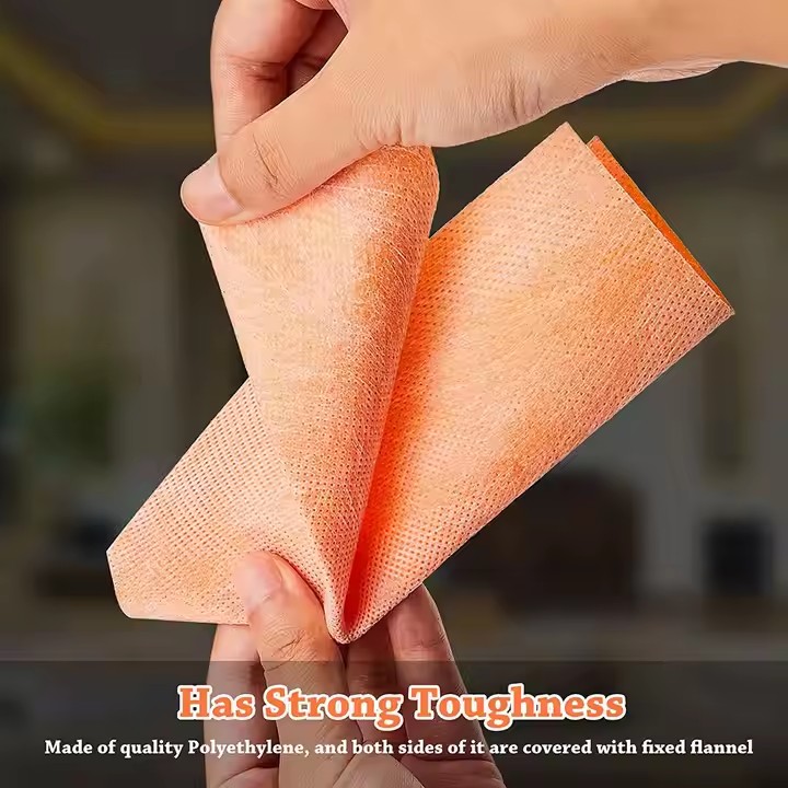 Flexible polyethylene shower corner waterproofing with strong toughness and double-sided flannel coating