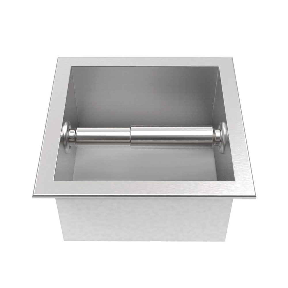 Stainless steel built in toilet paper holder inner compartment with smooth welding