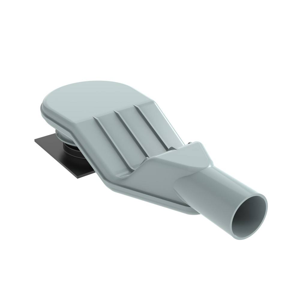 without flange drain pop up drain bottom body and flow channel