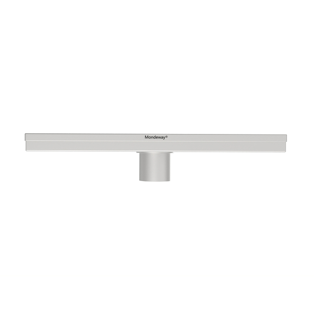Shower corner drain triangular drain top center stainless finish