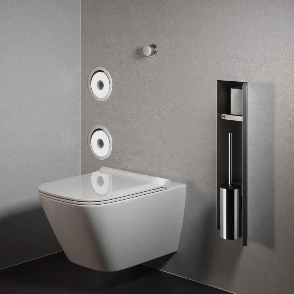 Modern Inset Toilet Paper Holder