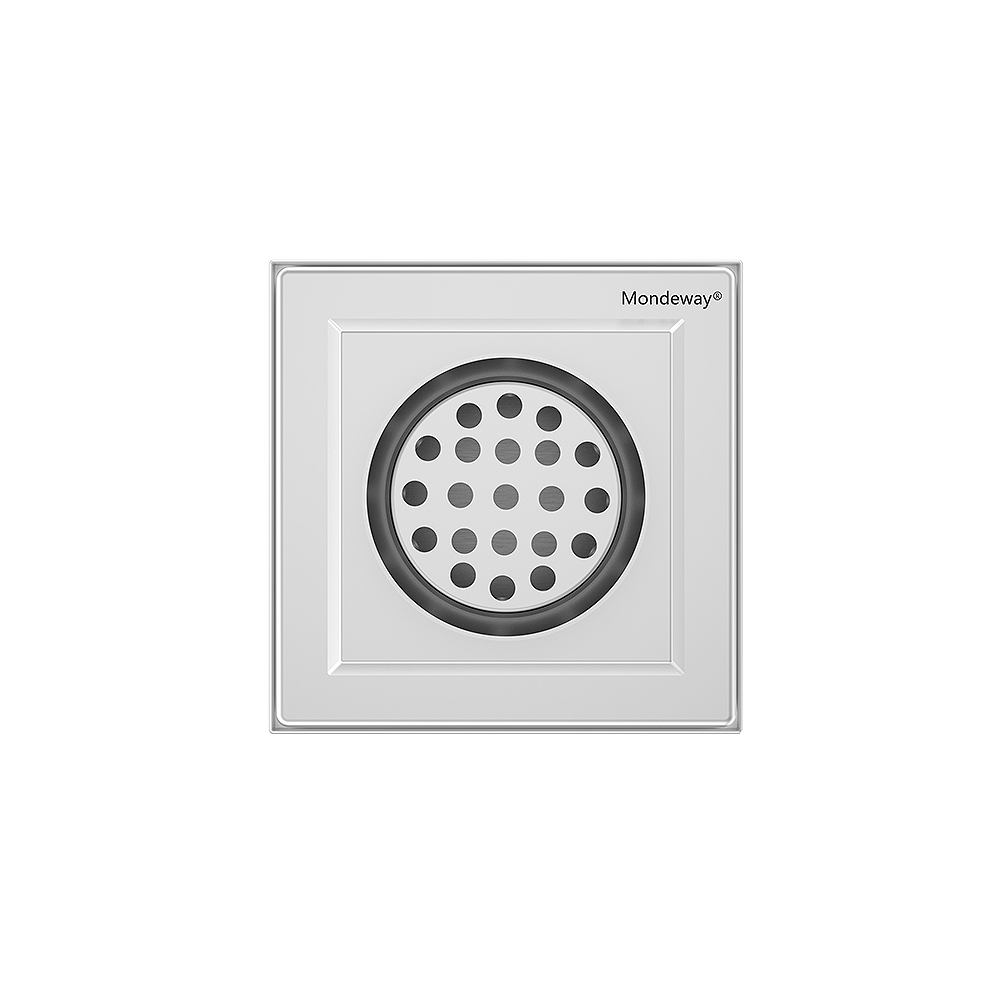 square drain dry siphon with perforated grate design