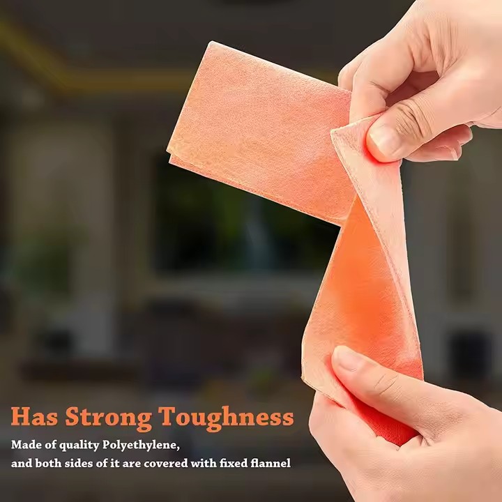 Hands demonstrating the high flexibility and strong toughness of the waterproofing membrane material