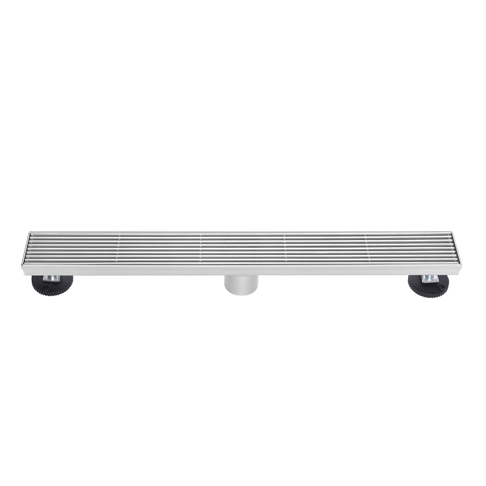 Shower drain kit wedge wire linear drain full length floor channel