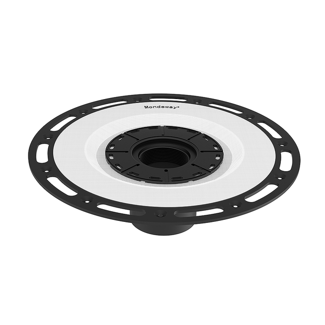 abs shower drain flange with drain base side profile