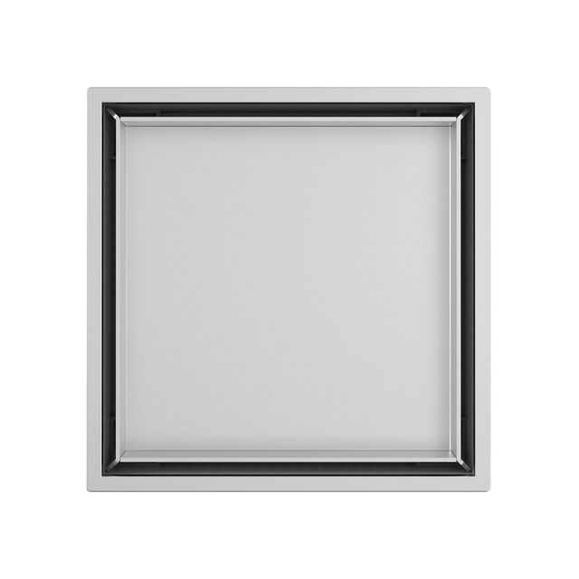 Square shower drains top frame with stainless steel grate finish