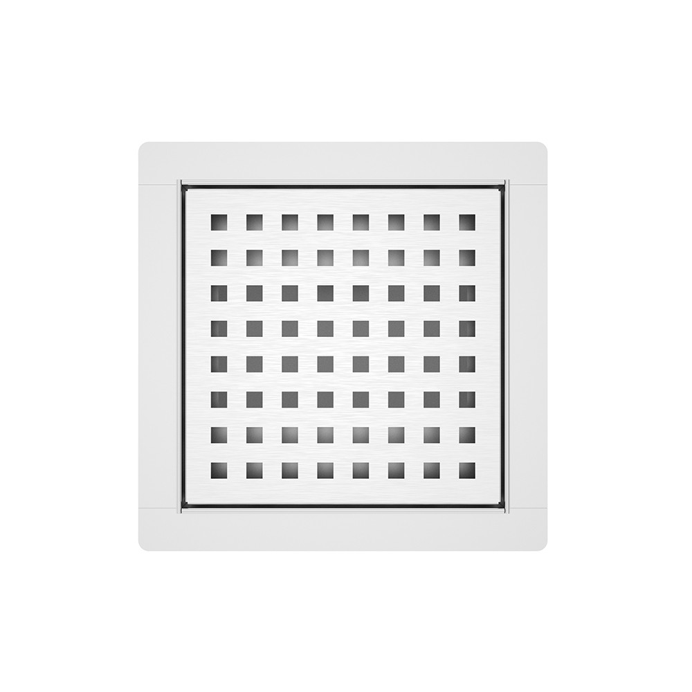 square drain stainless steel grate top design for tile shower floor drain