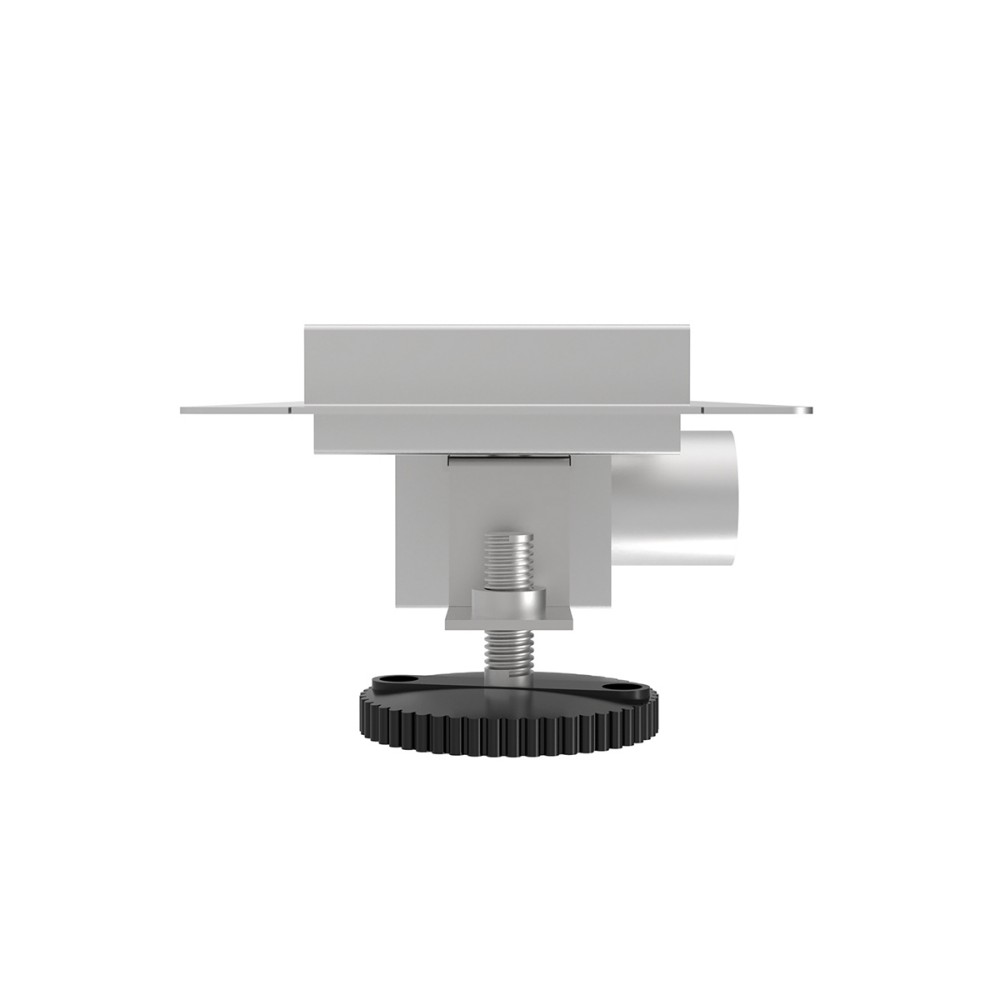 side structure of linear shower drain channel with adjustable height