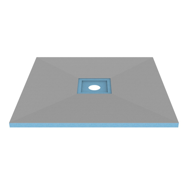 Front section view of waterproofing shower pan xps structure