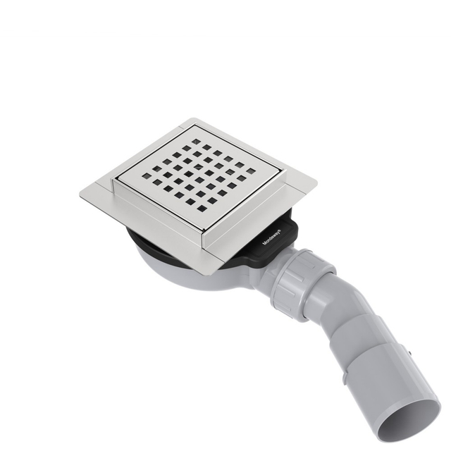 square 4 in shower drain bottom abs siphon structure