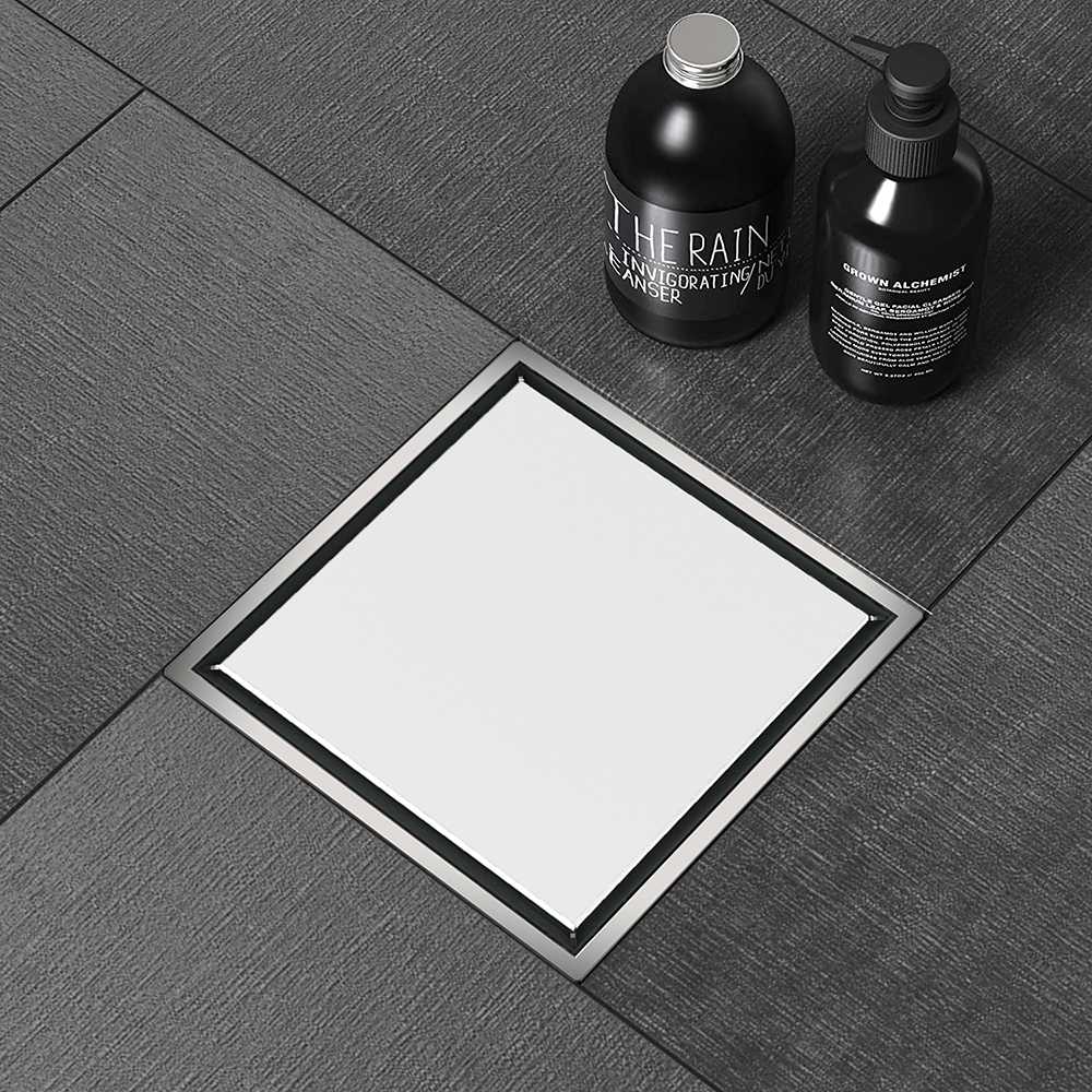 anti-odor floor drain square technical size drawing 147.7mm