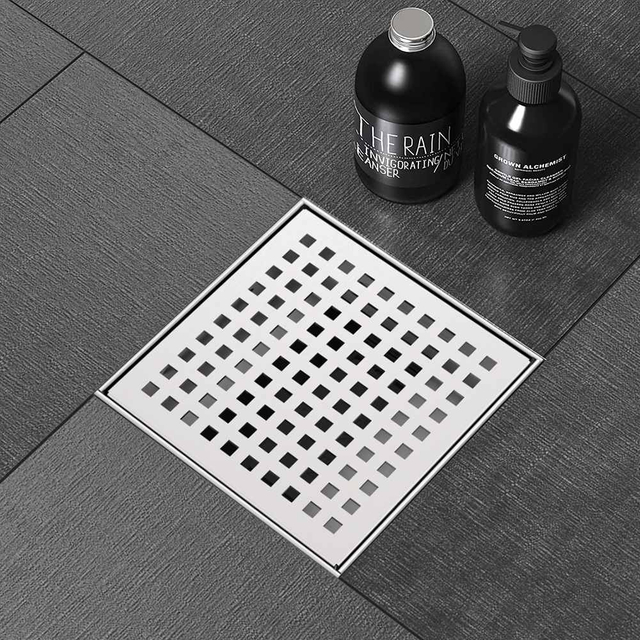 abs base anti odor square drains with horizontal drain kit top structure
