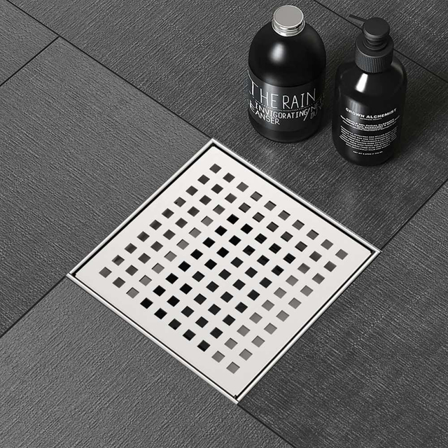 6 inch shower drain stainless steel floor application