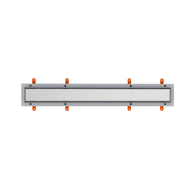 Bathroom linear drain invisible top surface stainless steel design