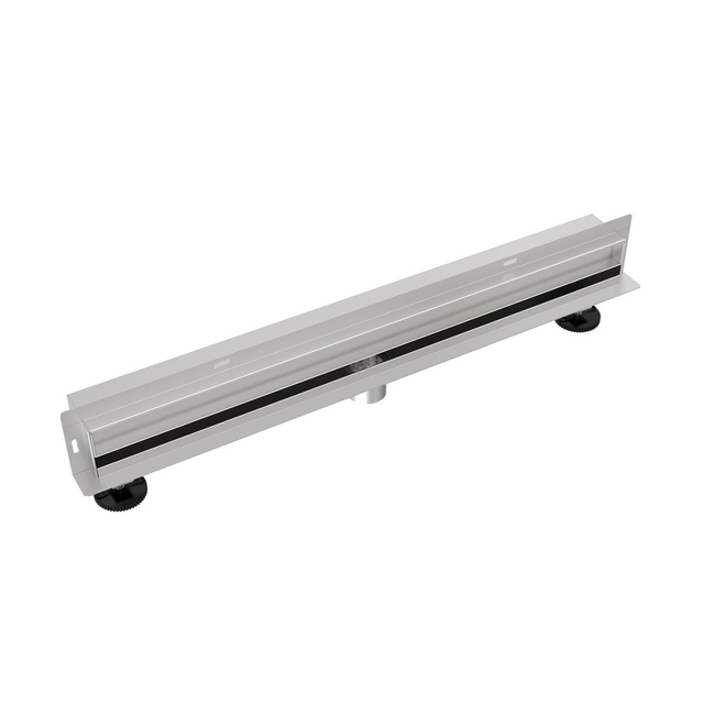Adjustable shower wall drain stainless steel complete component system