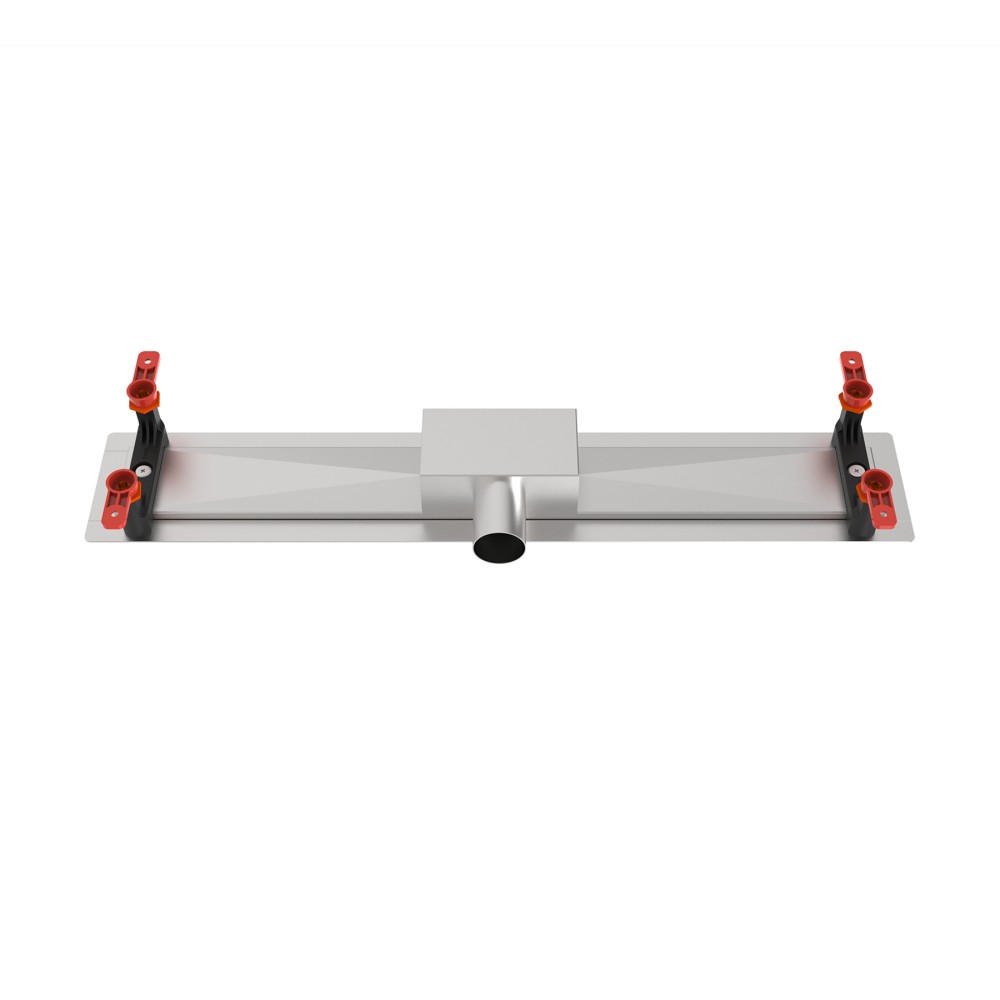 adjustable linear drain stainless steel rear outlet structure with horizontal connection