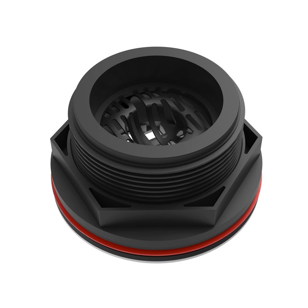 pvc shower drain base with integrated filter for round tile floor installation