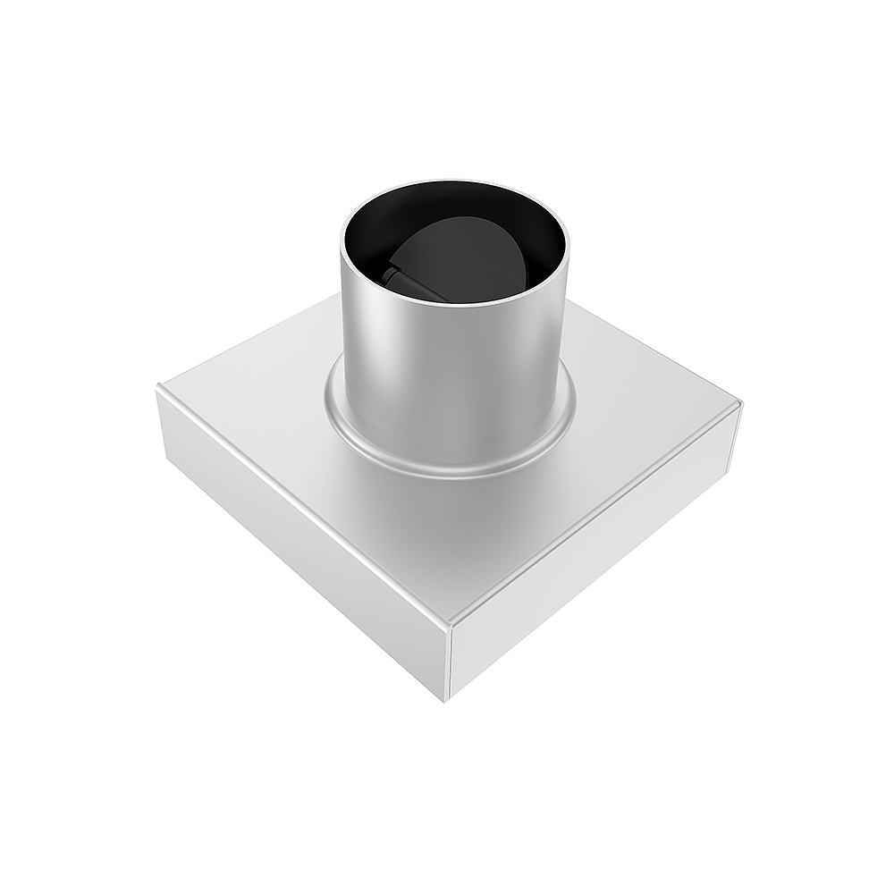 vertical drain square stainless steel rear angled structure