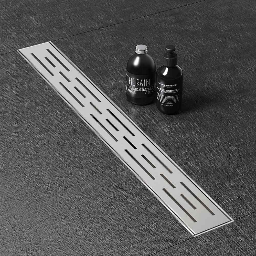 Modern Bathroom Linear Drain Installation