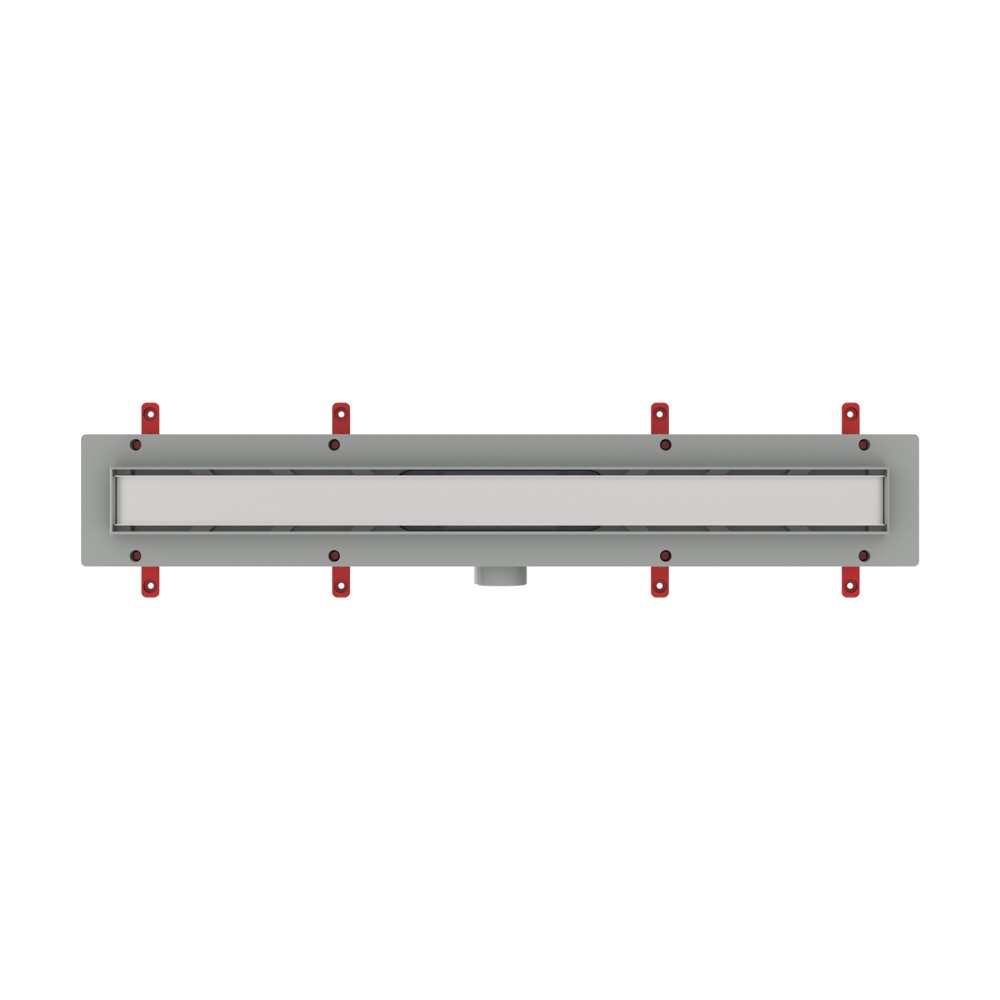 Reversible stainless steel grate for hidden shower drain aesthetics and tile integration