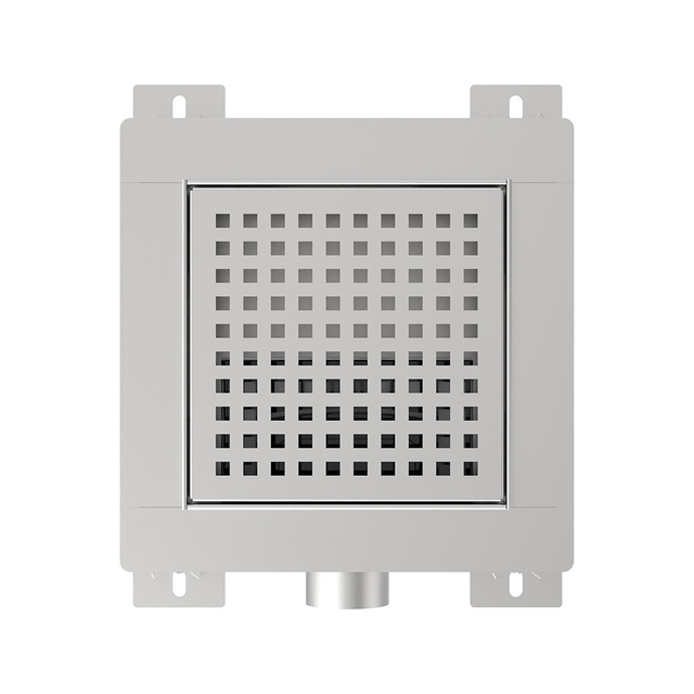 shower square drain stainless steel top grate pattern