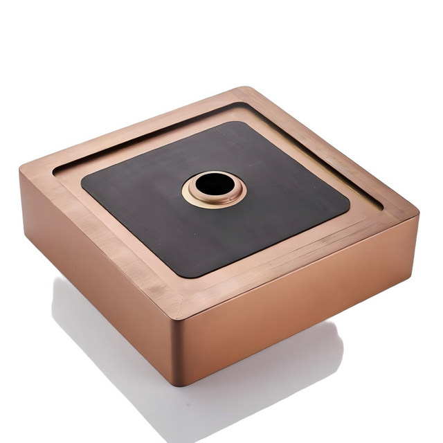 Square vessel sink stainless steel hand wash basin with central bottom drain structure