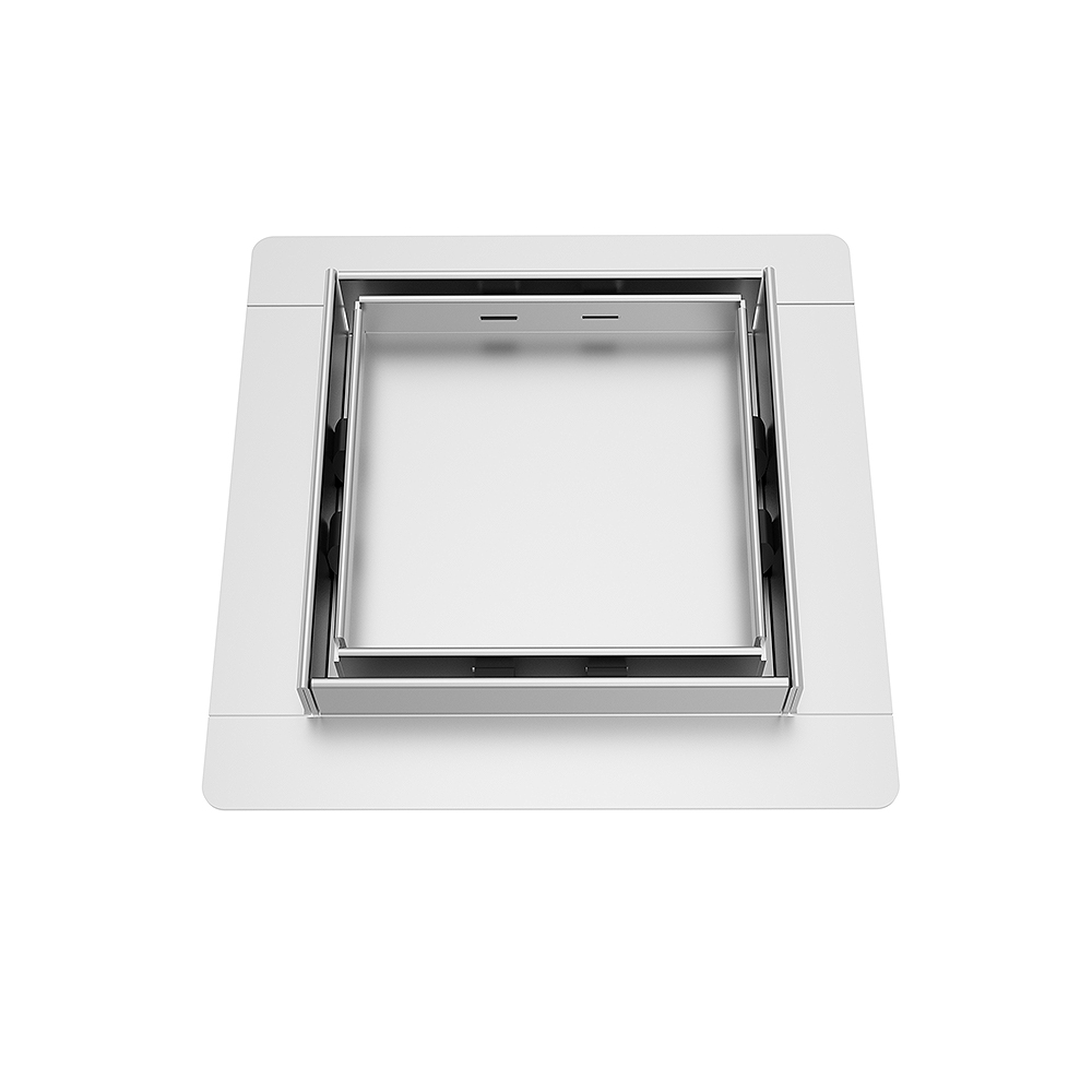 Stainless steel square drain inner frame with clean edges