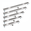 SS304 SS316 with high quality stainless steel linear drain for bathroom horizontal outlet Europe Model