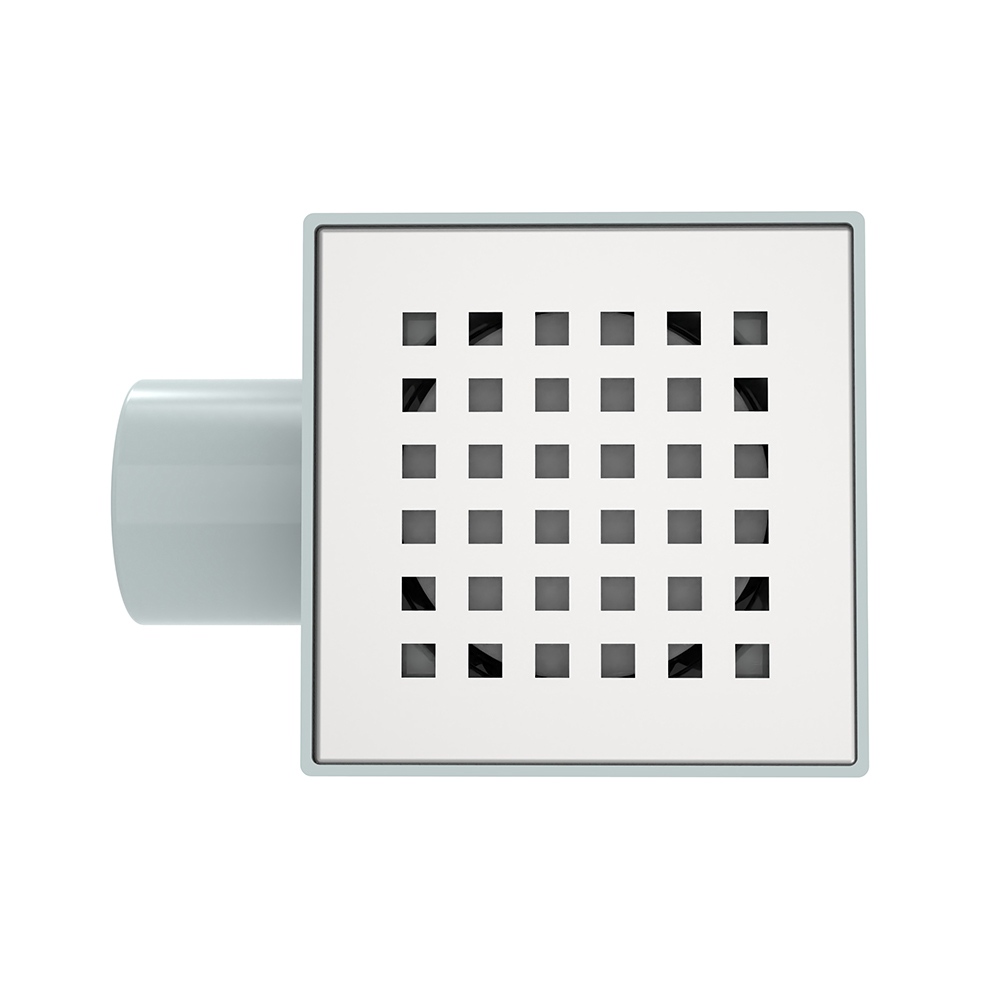 Top grate of square shower drain featuring anti odor design
