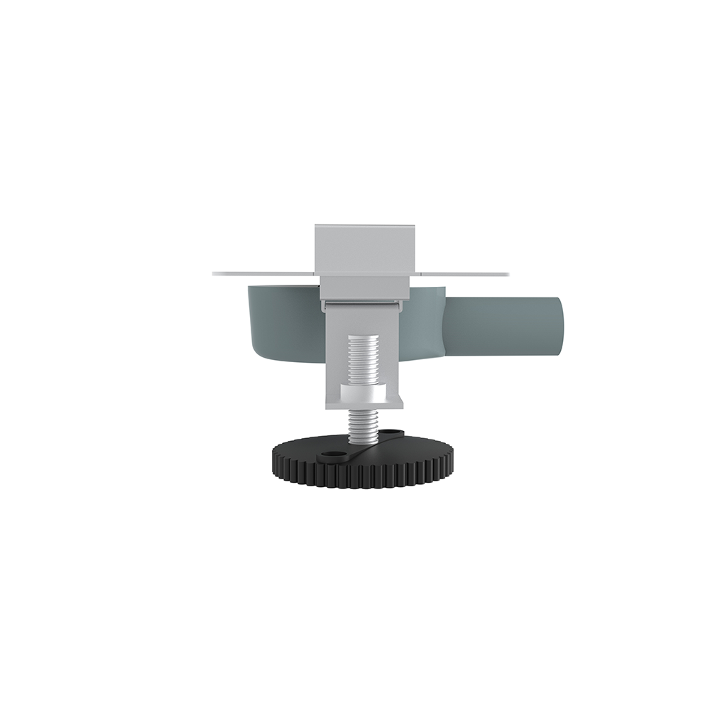 Linear floor drain stainless steel bottom outlet with rotatable siphon