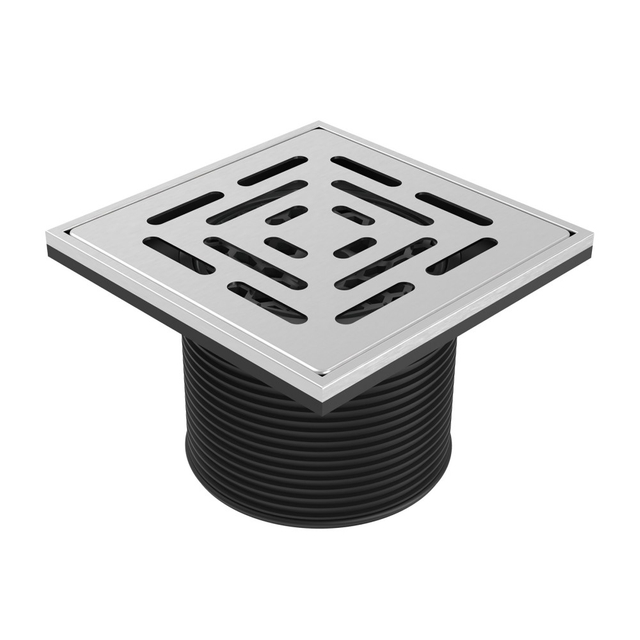 abs shower drain with SS304 grate square top panel design
