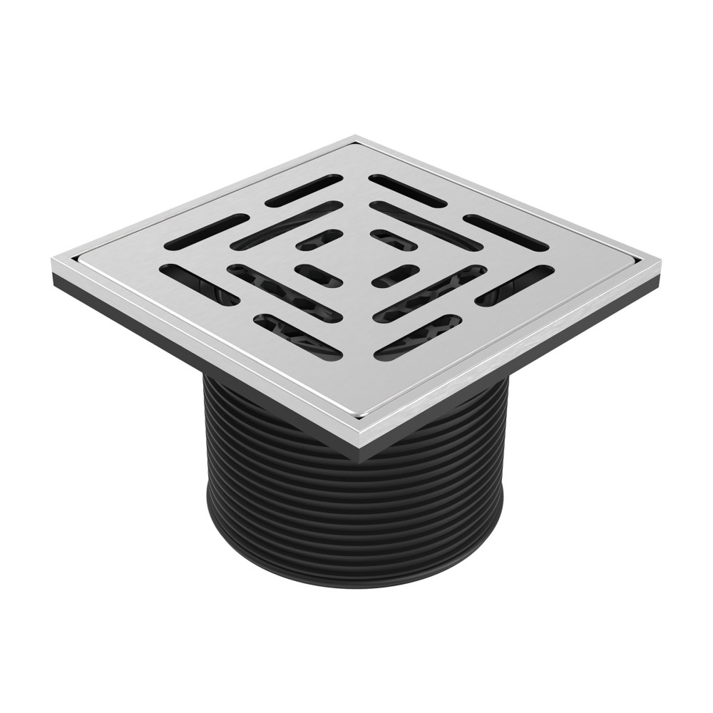 abs shower drain with SS304 grate square top panel design