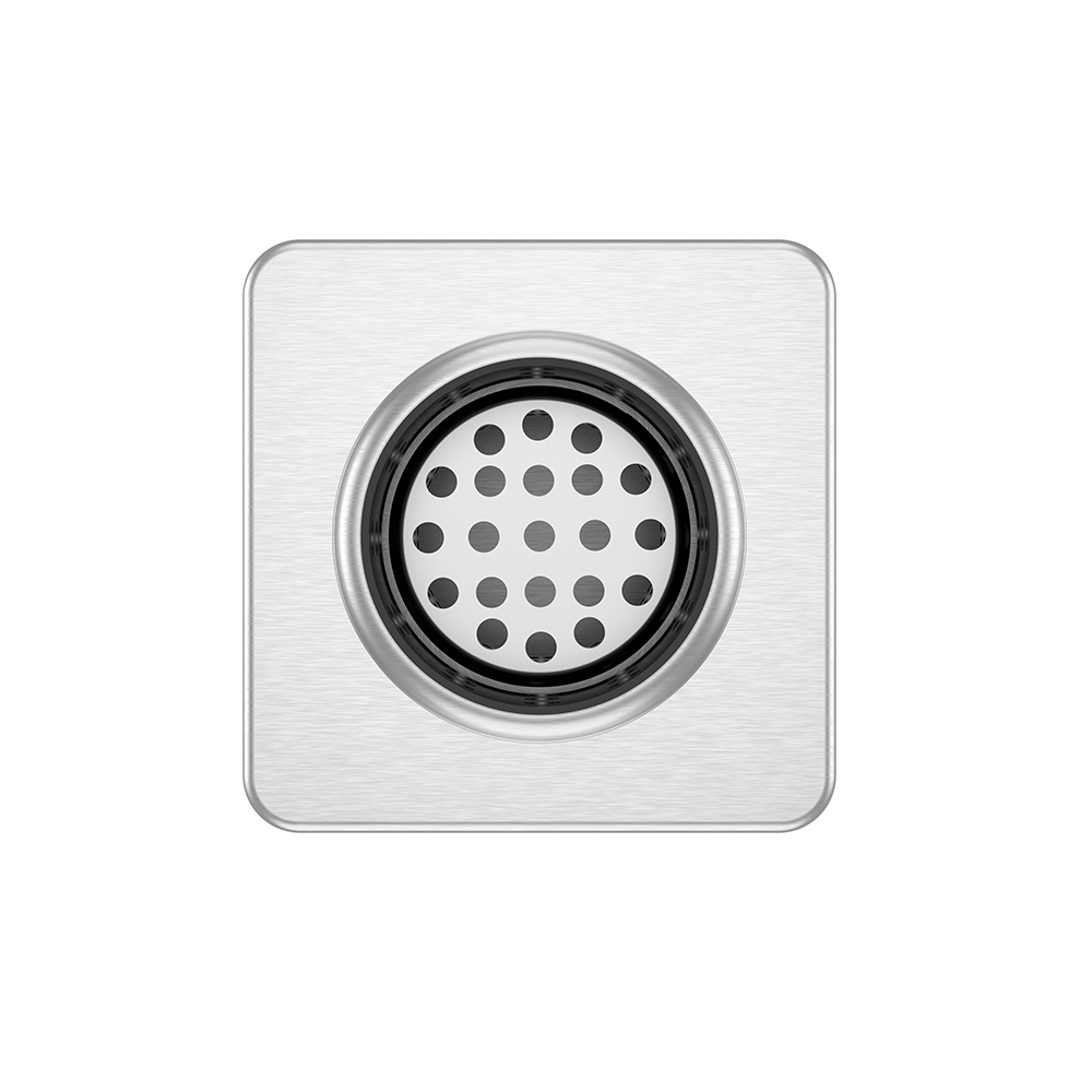 Dry siphon vertical drain anti odor system